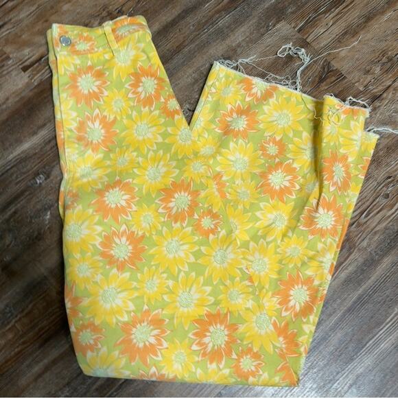 Zara marine straight leg flare daisy denim size 2 - Picture 3 of 4